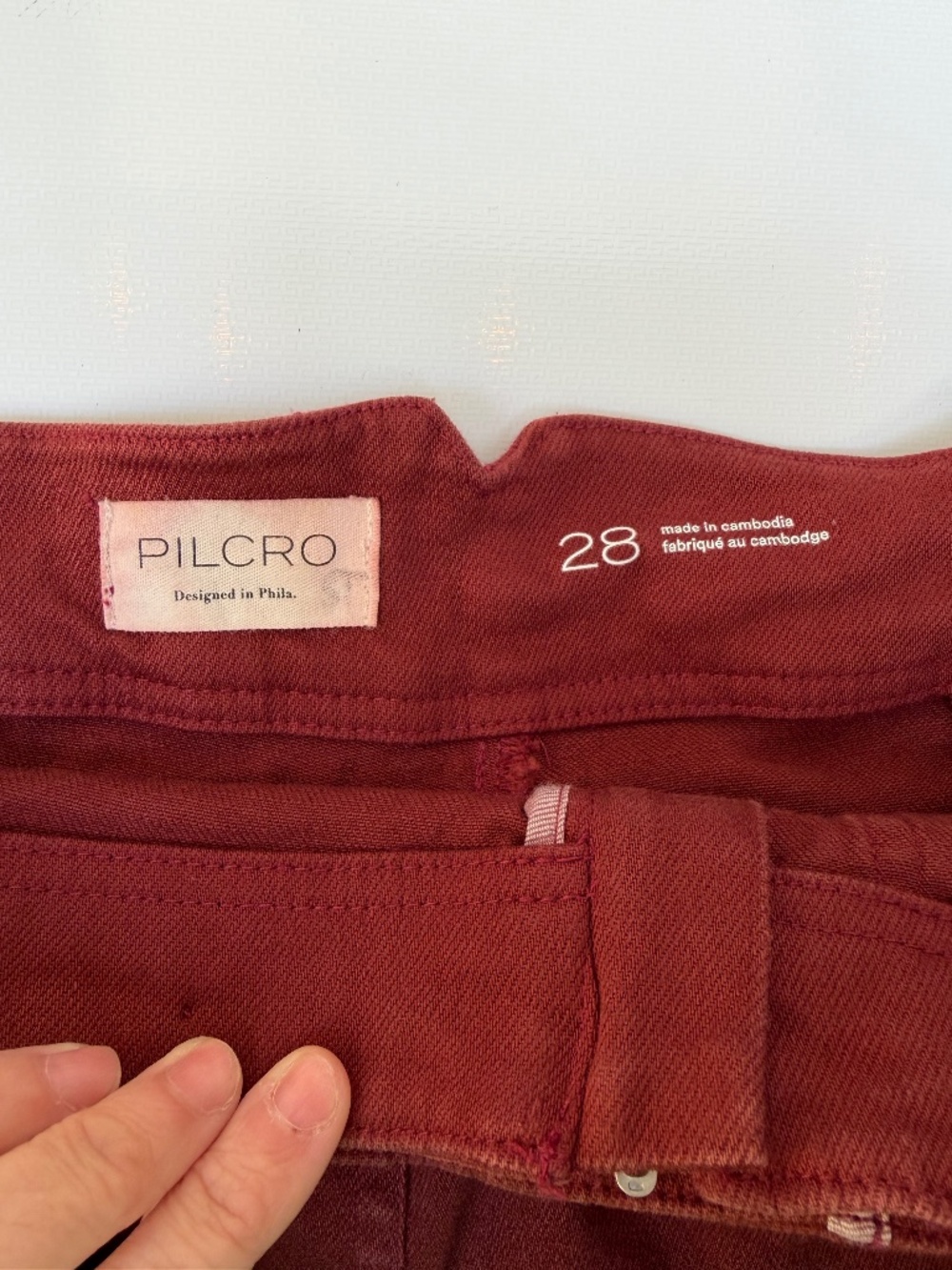 Anthropologie Kit High-Rise Utility Skort by Pilcro, Dark Brick, 28 - Picture 7 of 17